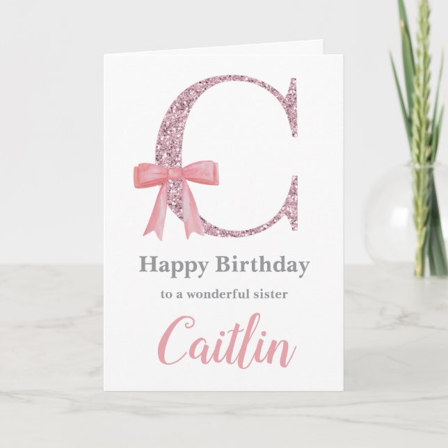 Festiva Tarjeta de cumpleaños personalizada para ella - Ca (Anverso)