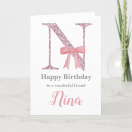 Festiva Tarjeta de cumpleaños personalizada para ella - Ca
