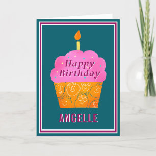 Festiva Tarjeta de cumpleaños personalizada y bonita