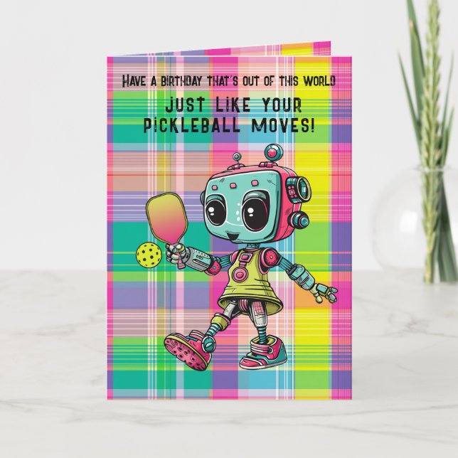 Festiva Tarjeta de cumpleaños Picklebot 3000! (Anverso)