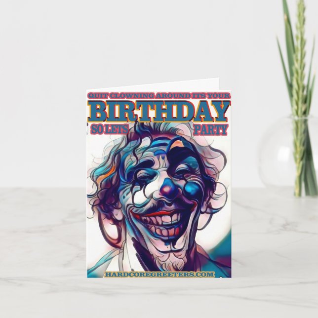 Festiva Tarjeta de cumpleaños plegada (Anverso)