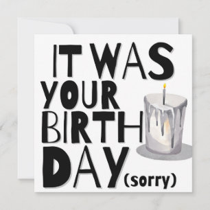 Festiva Tarjeta de cumpleaños retrasada