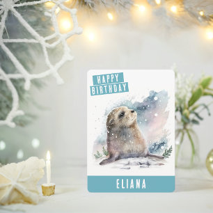Festiva Tarjeta de cumpleaños Seal para los vibradores de