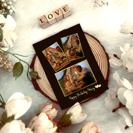 Festiva Tarjeta de cumpleaños simple para Collage de fotos