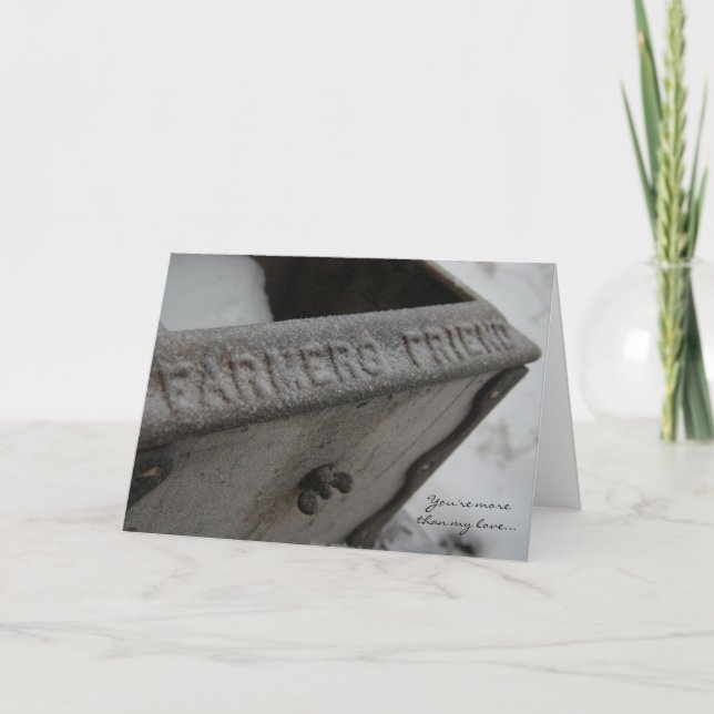 Festiva Tarjeta de cumpleaños Tractor Valentine — Amigo de (Anverso)