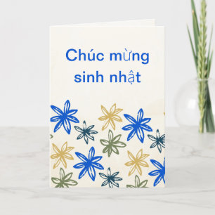 Festiva Tarjeta de cumpleaños vietnamita