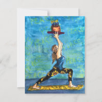 Tarjeta de cumpleaños Yoga