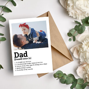 Festiva Tarjeta de definición de papá