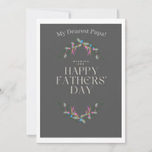 Tarjeta de deseo de vacaciones del Día del Padre