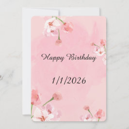 Festiva Tarjeta de deseos de feliz cumpleaños