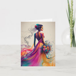 Festiva Tarjeta de Despedida de Soltera