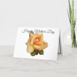 Festiva Tarjeta de Día de la Madre blanco Rosa de naranja