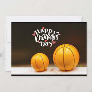 Festiva Tarjeta de Día de la Madre de Baloncesto