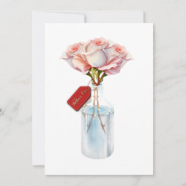 Festiva Tarjeta de Día de la Madre de rosas florales
