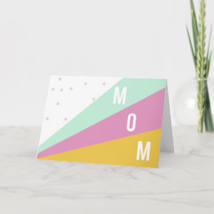 Festiva Tarjeta de Día de la Madre Feliz para Mamá Amarill