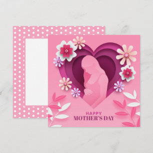 Festiva Tarjeta de Día de la Madre para futuras madres