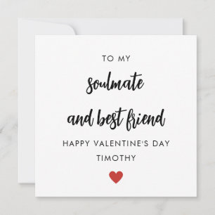 Festiva Tarjeta De Día de San Valentín De Amigo Y Amigo De