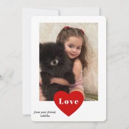 Festiva Tarjeta de Día de San Valentín de fotos de sala de