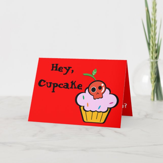Festiva Tarjeta de Día de San Valentín de gótico - ¡Ganado (Anverso)