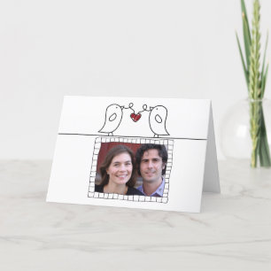 Festiva tarjeta de día de San Valentín fotográfico