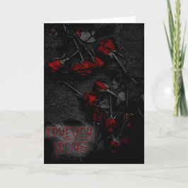 Festiva Tarjeta de Día de San Valentín gótica