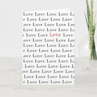 Festiva Tarjeta de día de San Valentín - Nuestro amor es e