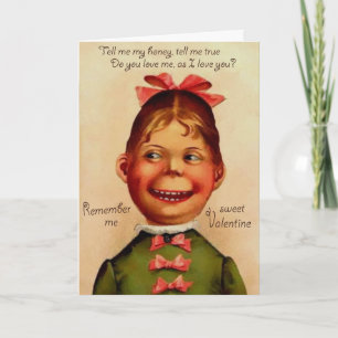 Festiva Tarjeta de Día de San Valentín victoriana vintage