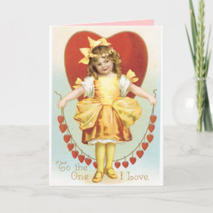 Festiva Tarjeta de Día de San Valentín Vintage