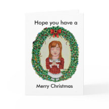 Tarjeta de dibujo cópica de Navidades pequeños