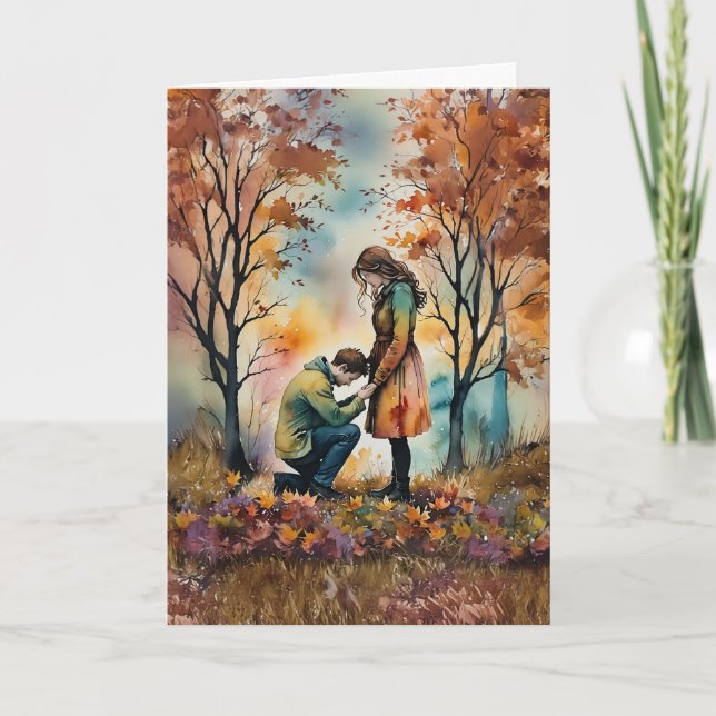 Festiva Tarjeta de disculpas por perdón de otoño (Anverso)