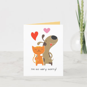 Festiva Tarjeta de disculpas, texto Personalizado