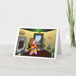 Festiva tarjeta de diseño creativo de kitty & Me LeeMarie