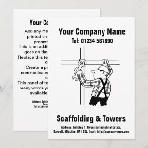 Festiva Tarjeta de diseño de Personalizado de Scaffolding