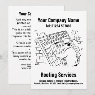 Festiva Tarjeta de diseño Personalizado de Roofers and Roo