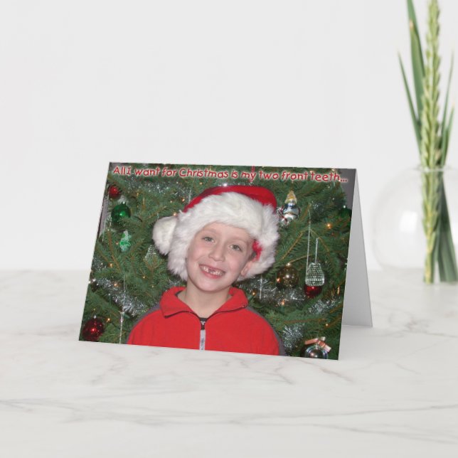 Festiva Tarjeta de dos Navidades delanteros (Anverso)