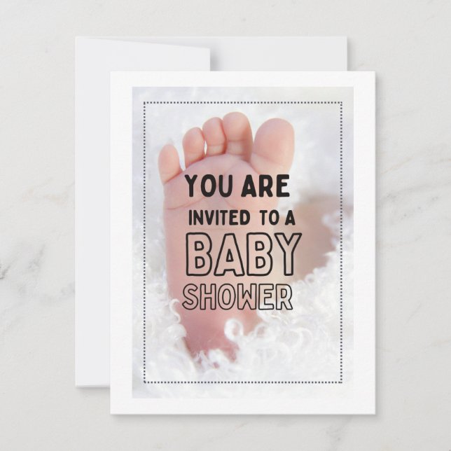 Festiva tarjeta de ducha de bebé (Anverso)