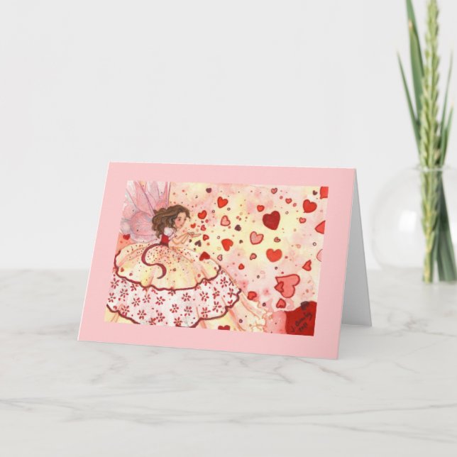 Festiva Tarjeta de ducha de corazón (Anverso)
