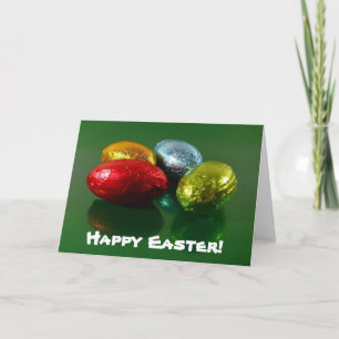 Festiva Tarjeta de dulces de chocolate de Pascua