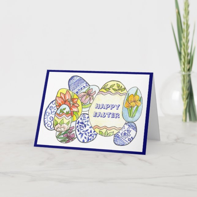 Festiva Tarjeta de Eggs de Pascua (Anverso)