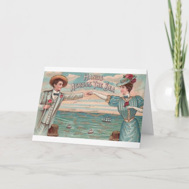 Festiva Tarjeta de El día de San Valentín a distancia de V (Anverso)