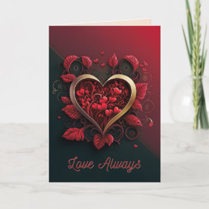 Festiva Tarjeta de el día de San Valentín - Amor Siempre