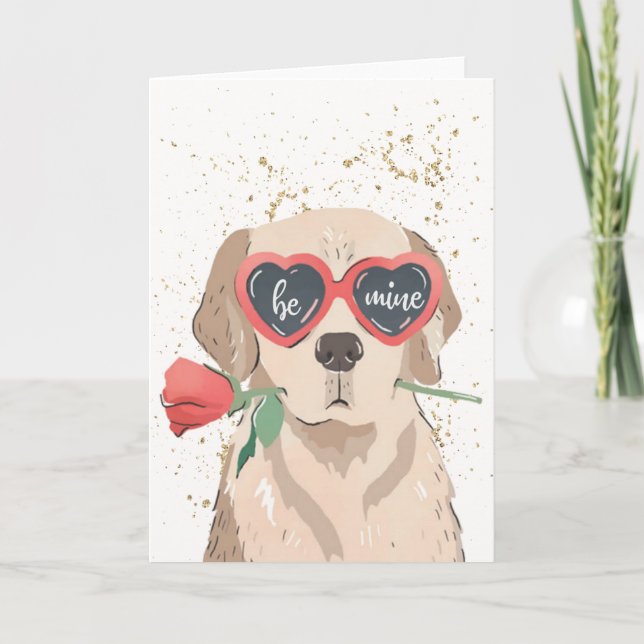 Festiva Tarjeta de El día de San Valentín "Be Mine" (Anverso)