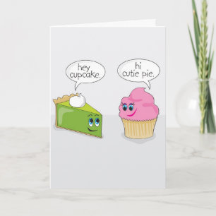 Festiva Tarjeta de El día de San Valentín Cutie Pie / Cupc