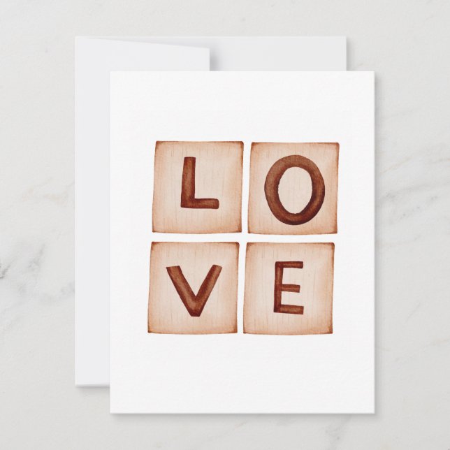 Festiva Tarjeta de El día de San Valentín de amor (Anverso)