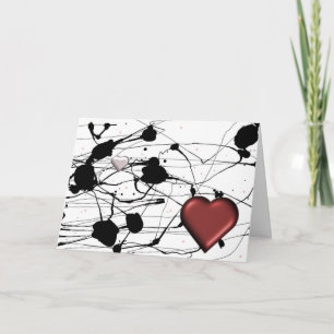 Festiva Tarjeta de El día de San Valentín de corazón para