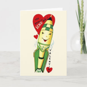 Festiva Tarjeta de El día de San Valentín de envío de cohe