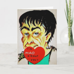 Festiva Tarjeta de El día de San Valentín de Frankenstein