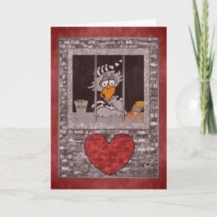 Festiva Tarjeta de El día de San Valentín de Jailbird