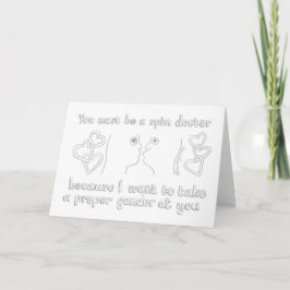 Festiva Tarjeta de El día de San Valentín de Médico de gir