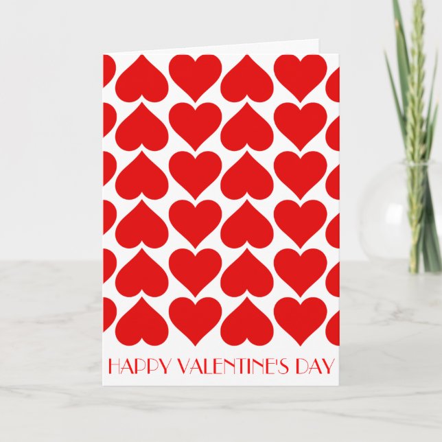 Festiva Tarjeta de El día de San Valentín de patrones de c (Anverso)